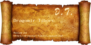 Dragomir Tiborc névjegykártya